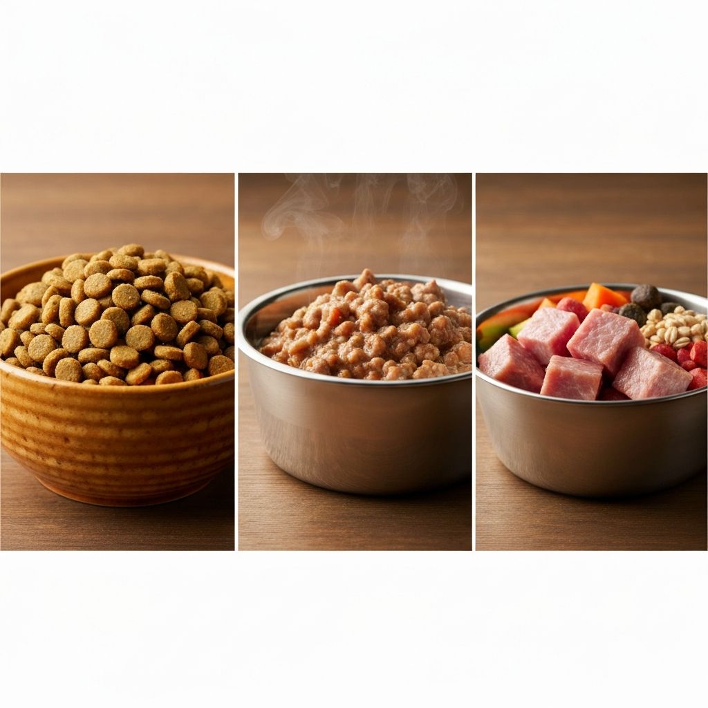 Dry vs Wet vs Raw Food